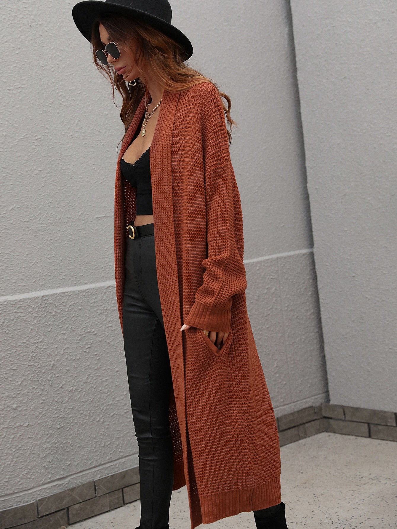 Carolyn Long Knitted Cardigan