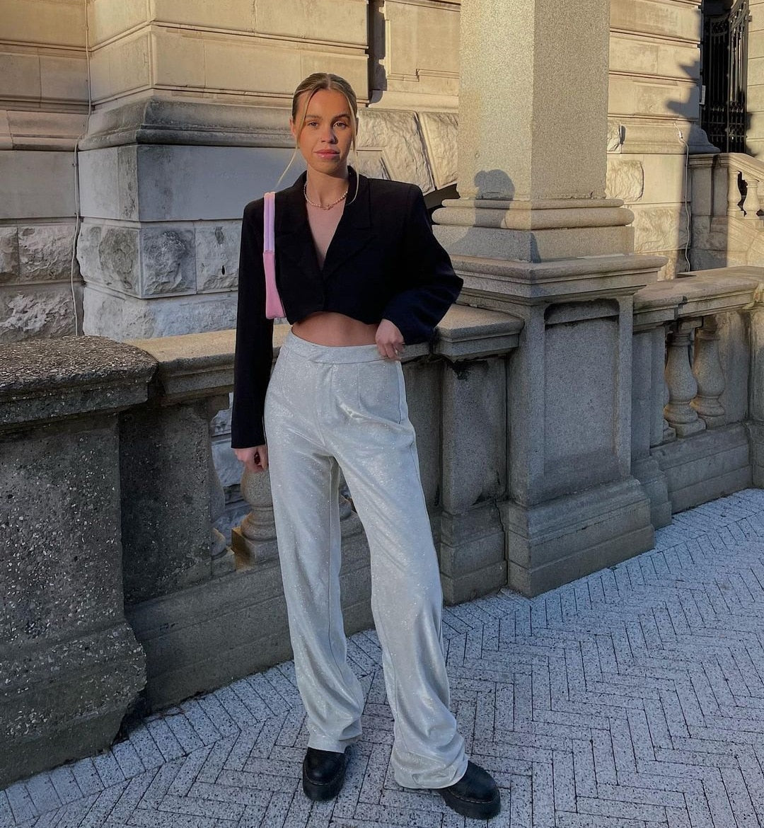 Rose Glitter Set (Pants/Jacket/Top)