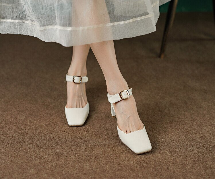 Mary Shoes (Genuine Leather/Suede)