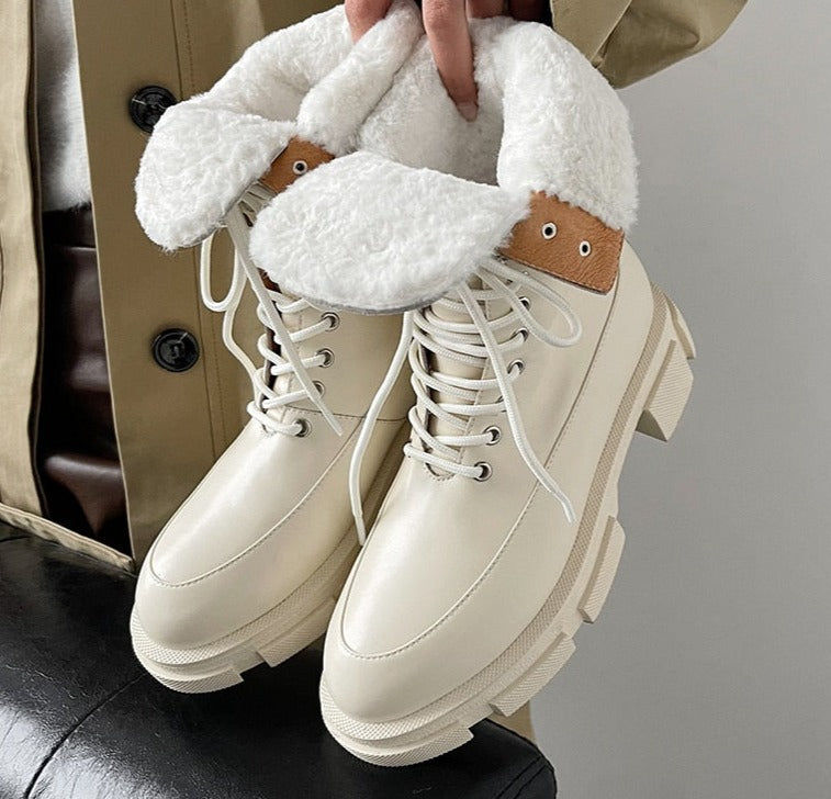 Melanie Boots (Fur/Genuine Leather)