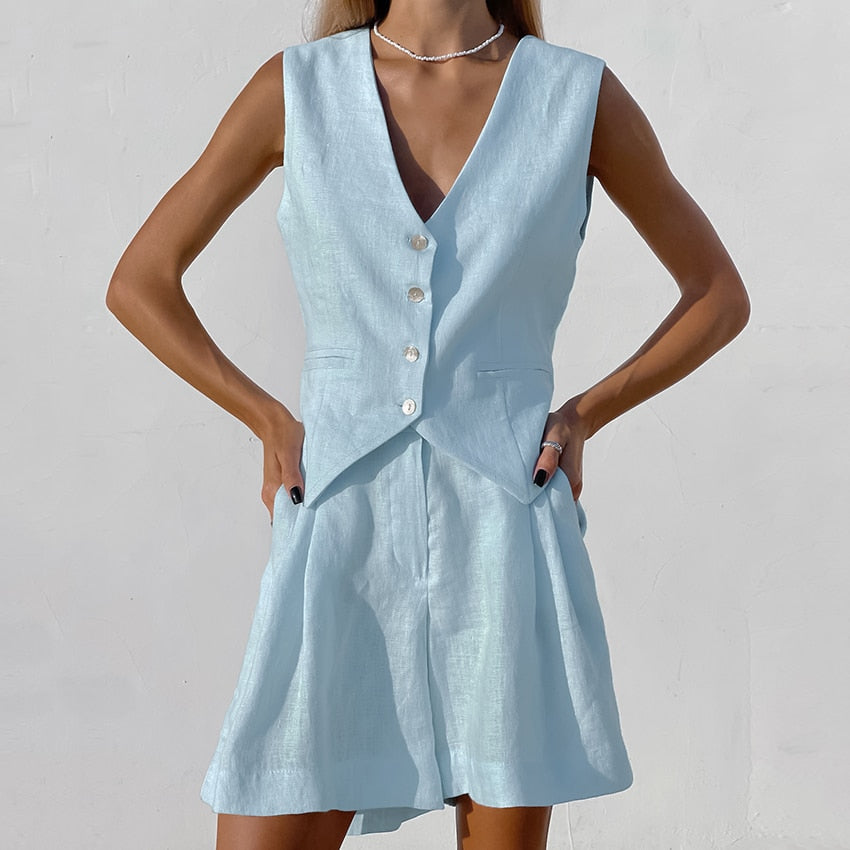 Leslie Set (Shorts/ Vest)