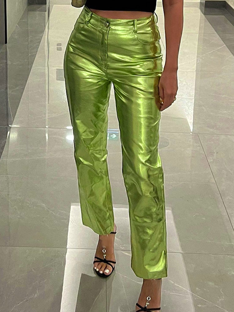 April Metallic Pants
