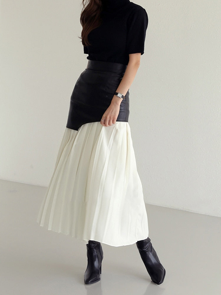 Amy Midi Pleated Skirts
