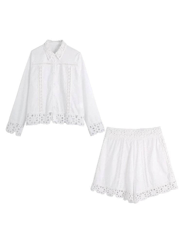 Angela Set (Blouse+Shorts)