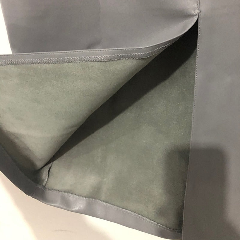 Hollie Leather Mid-calf Skirt