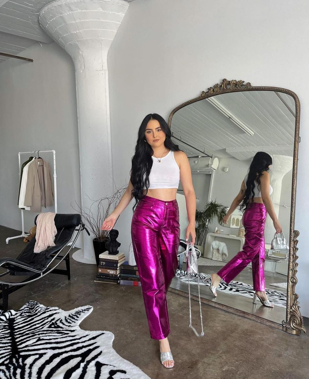 April Metallic Pants