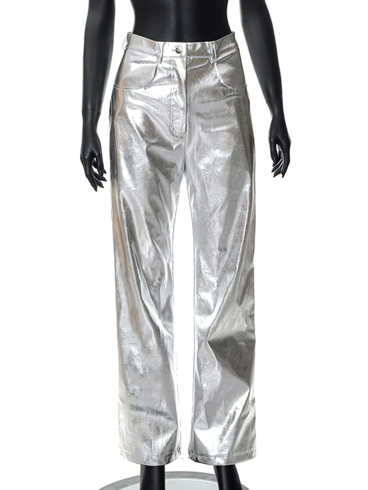 April Metallic Pants