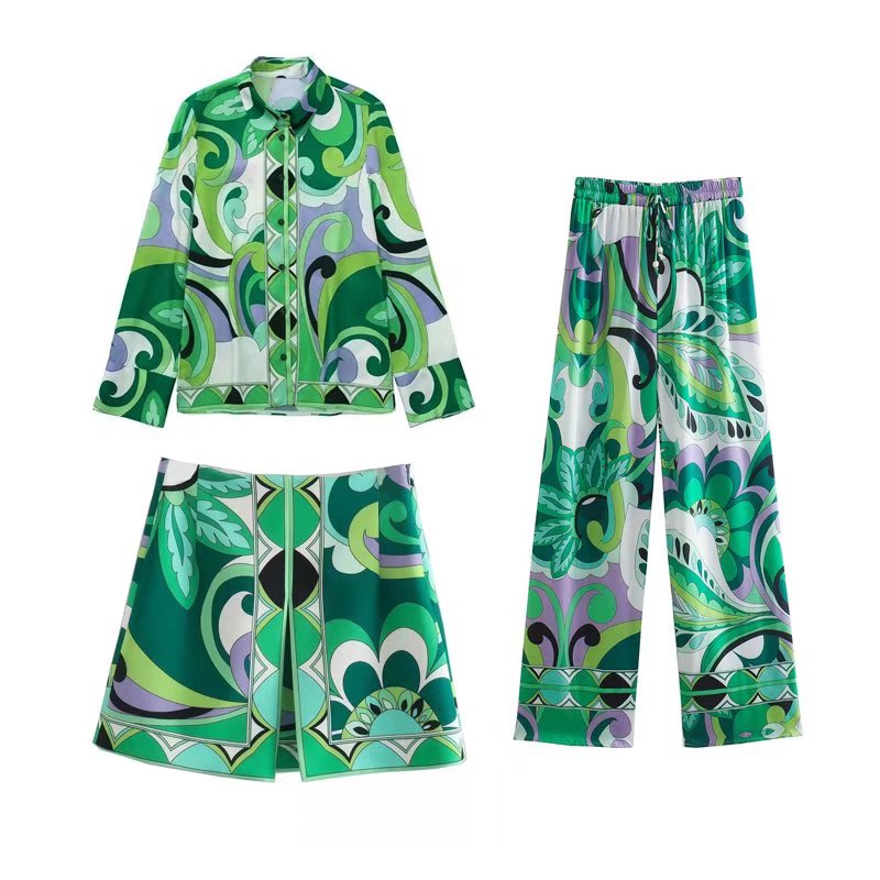 Lisa Set (Blouse+Pants+Shorts)