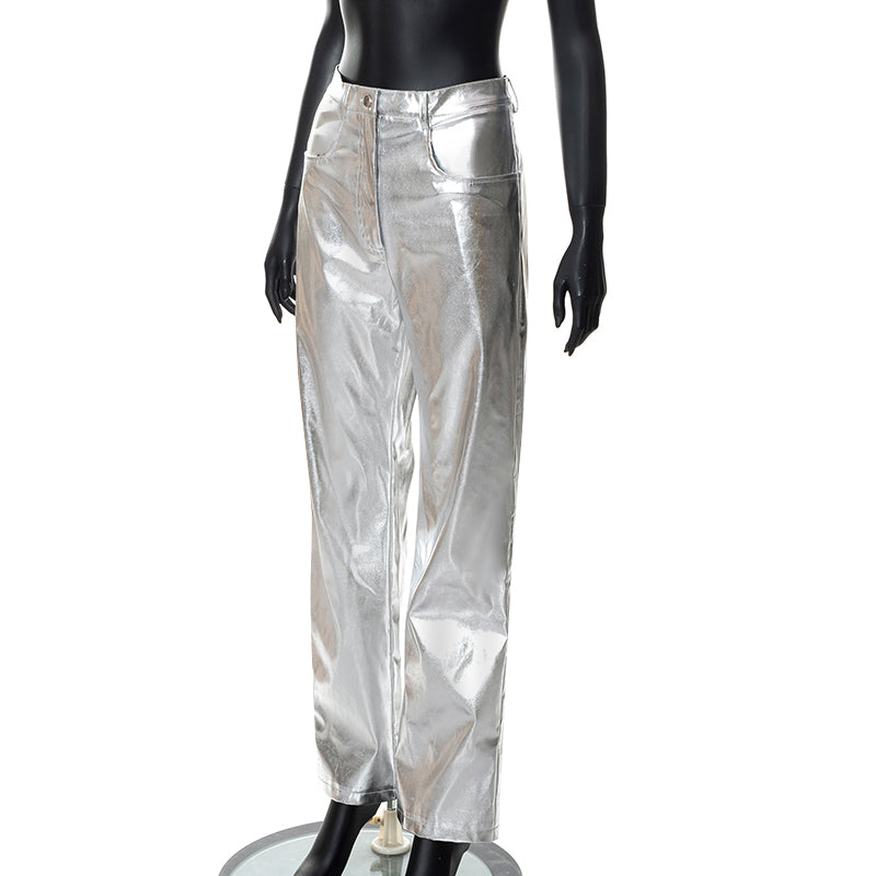 April Metallic Pants