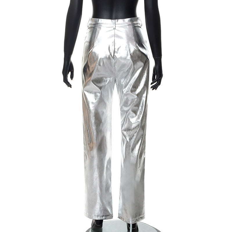 April Metallic Pants