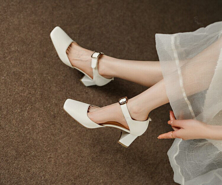 Mary Shoes (Genuine Leather/Suede)