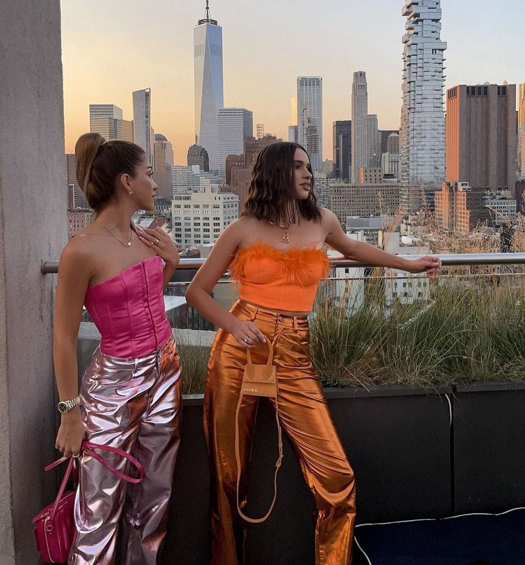 April Metallic Pants