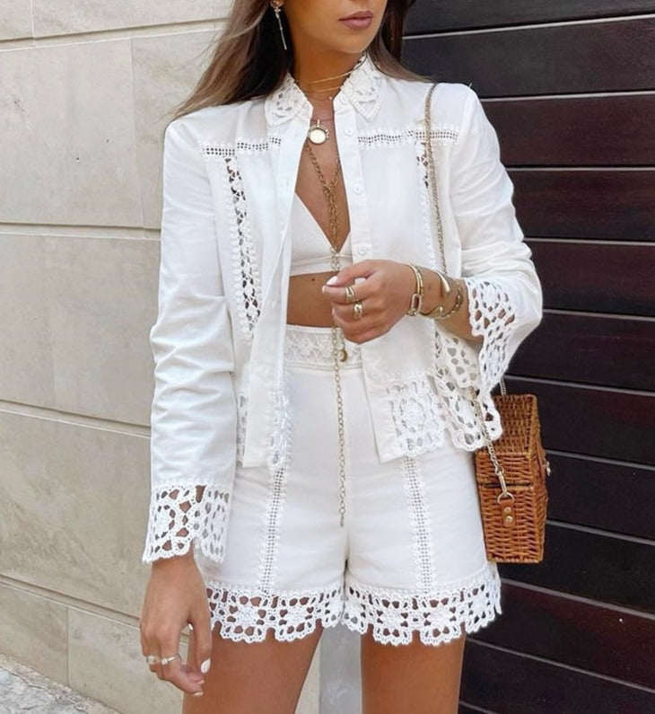 Angela Set (Blouse+Shorts)