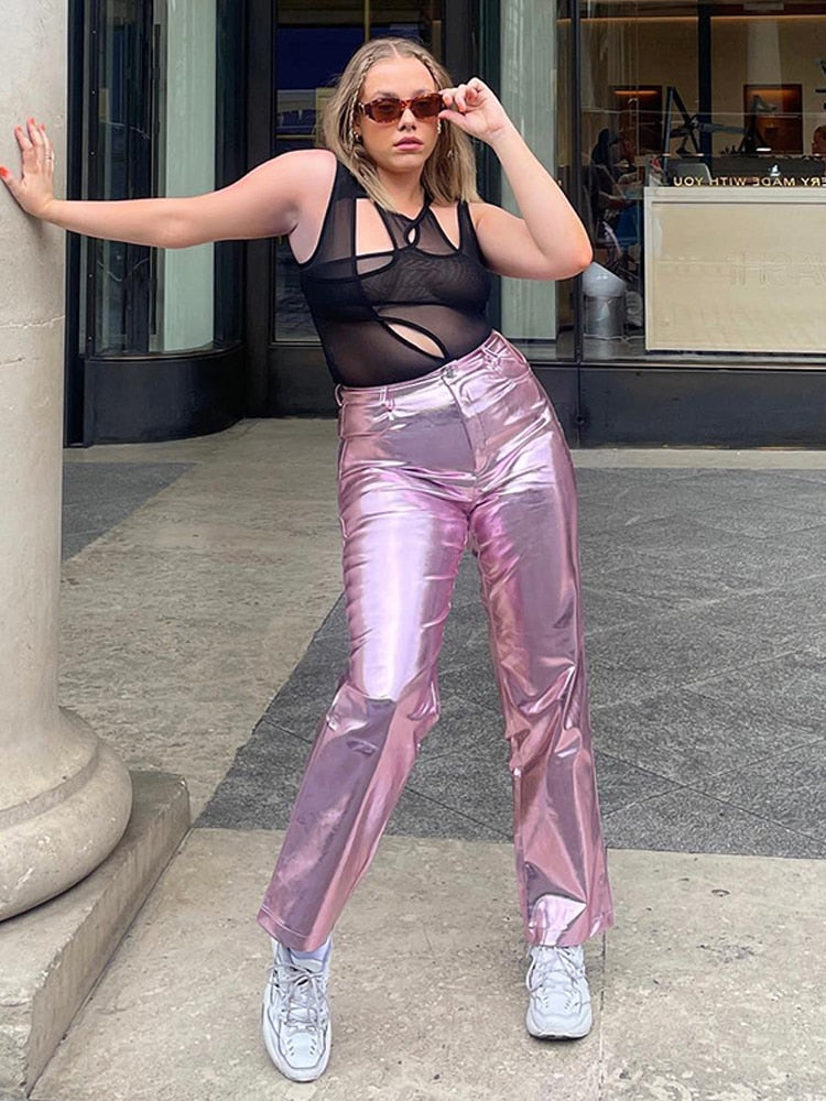 April Metallic Pants