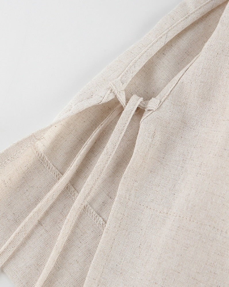 Agnes Linen Set (Crop-Tops/Pants)