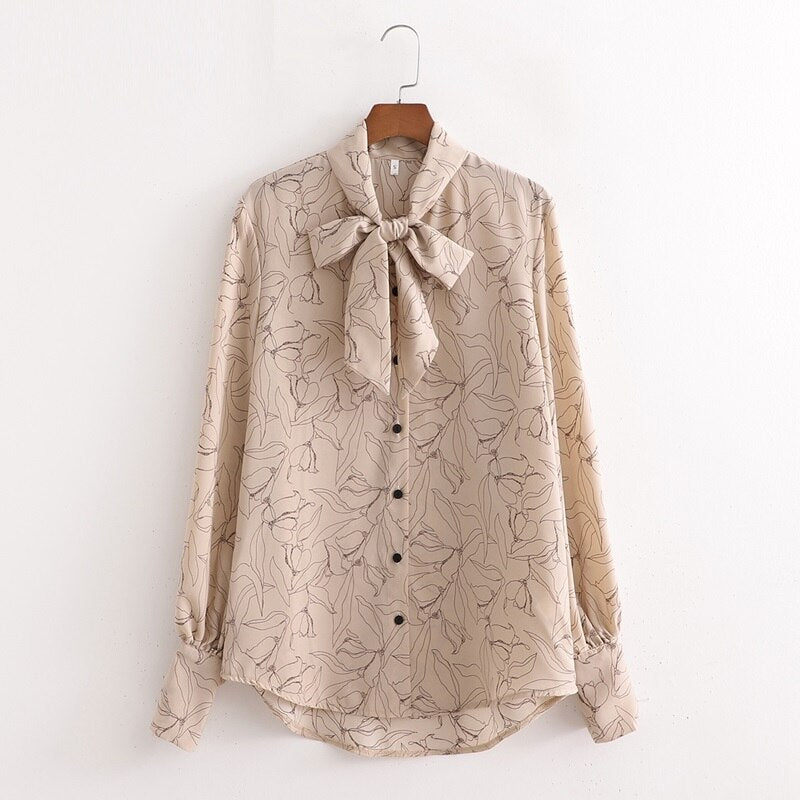 Flowers Print Oversized Shirt