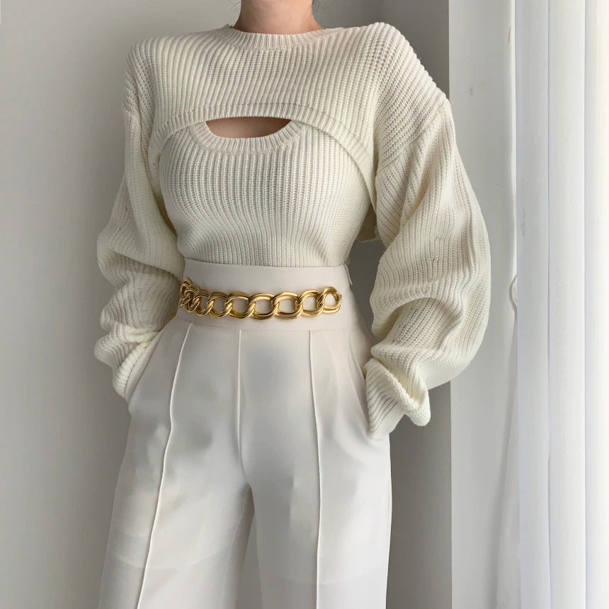 Angelina Sweater (top+vest)