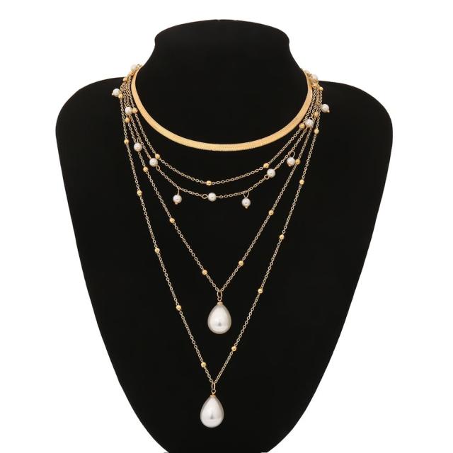 Multi Layer Pearl Necklace