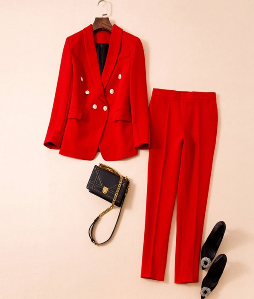 Helen Classic Suit (Blazer/Pants) 8 colours