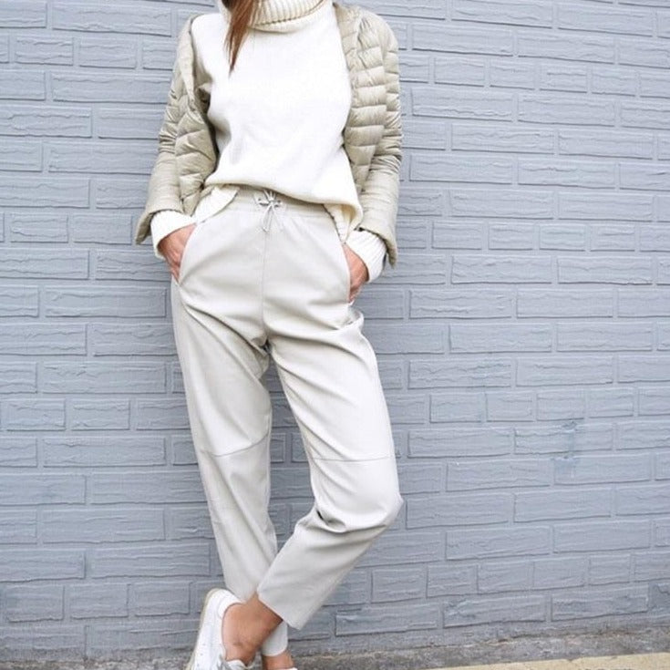 Susan High Waist Leather Pants