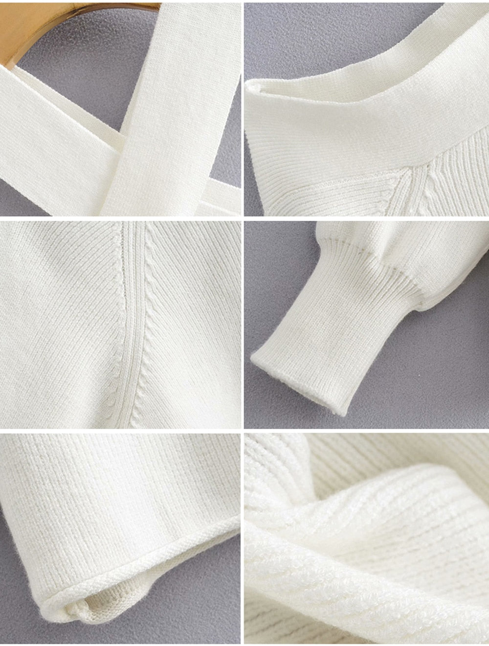 Oversize Сross Halter Sweater