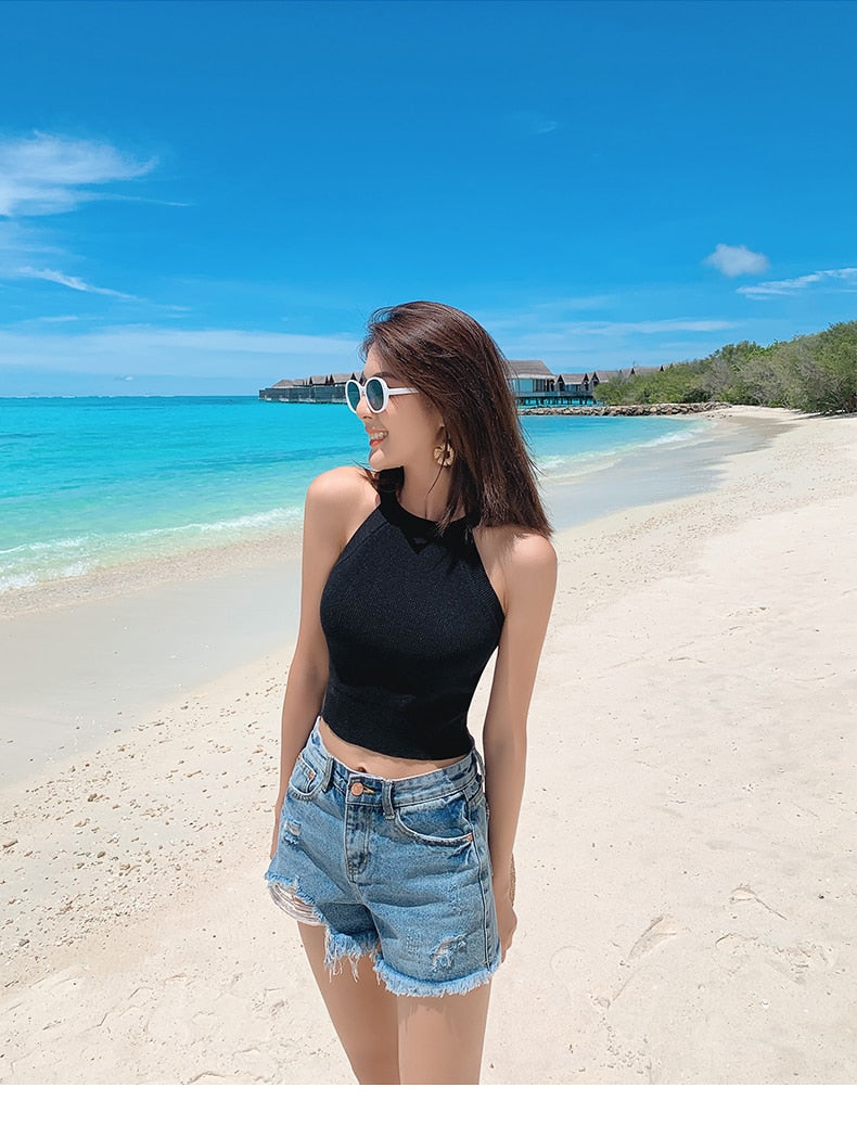 Whitney Knitted Crop Top