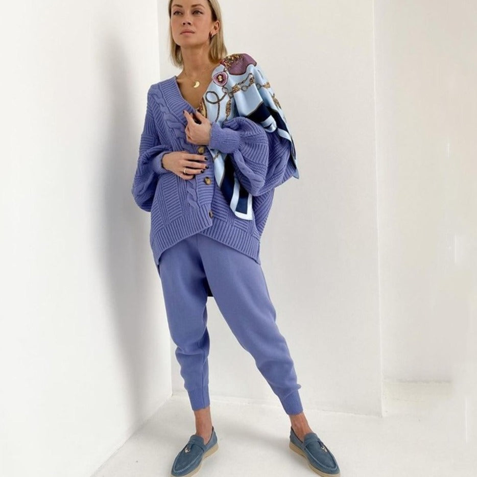 Dina Knitted Set (Sweater/pants)