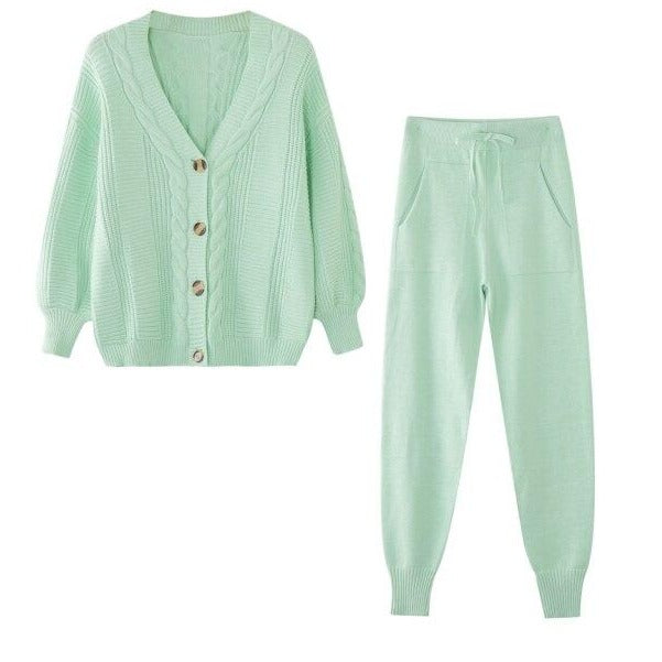 Dina Knitted Set (Sweater/pants)