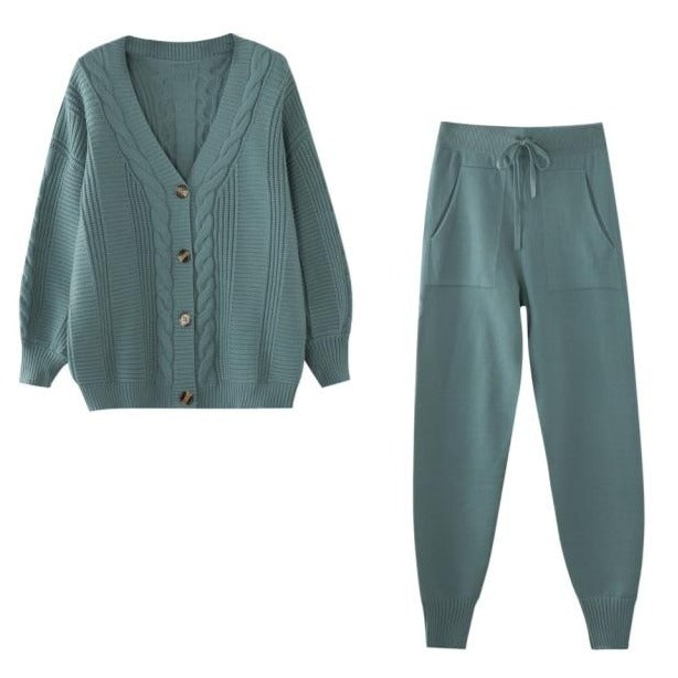 Dina Knitted Set (Sweater/pants)