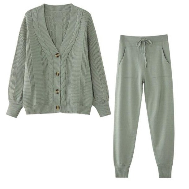 Dina Knitted Set (Sweater/pants)
