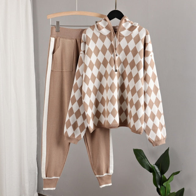 Regina Knitted Set (Sweater/Pants)