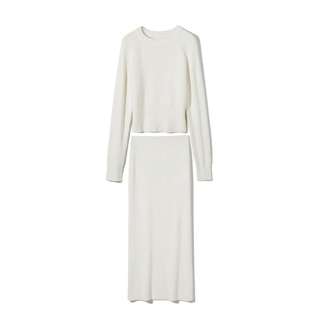 Dina Knitted Set (Sweater/Skirt)