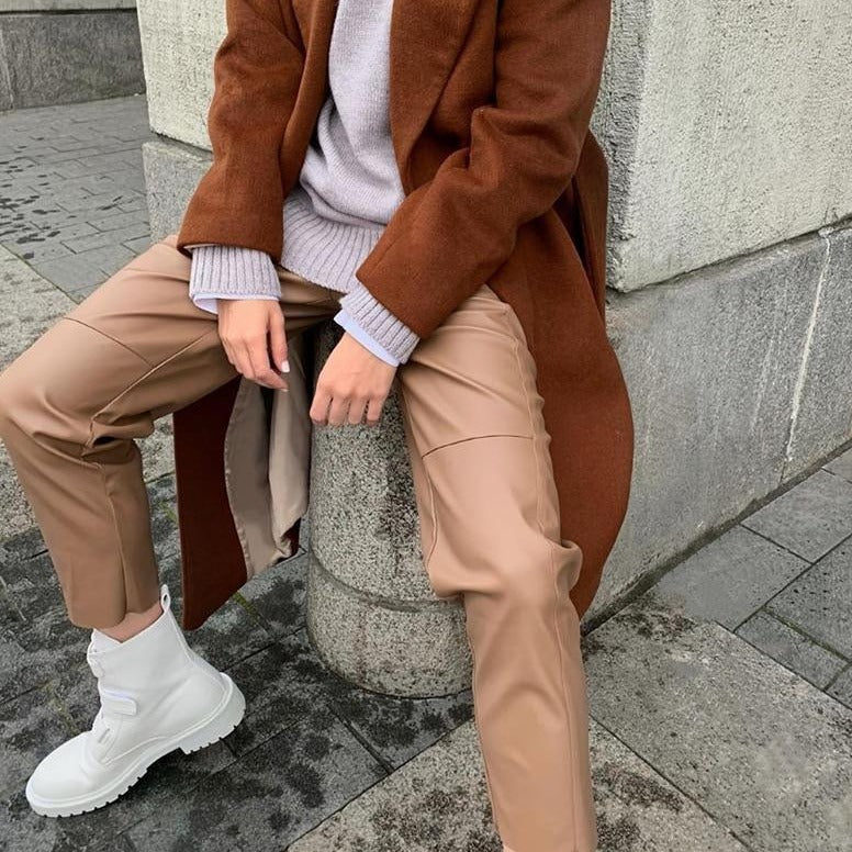 Susan High Waist Leather Pants