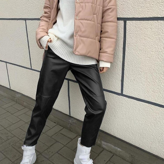 Susan High Waist Leather Pants