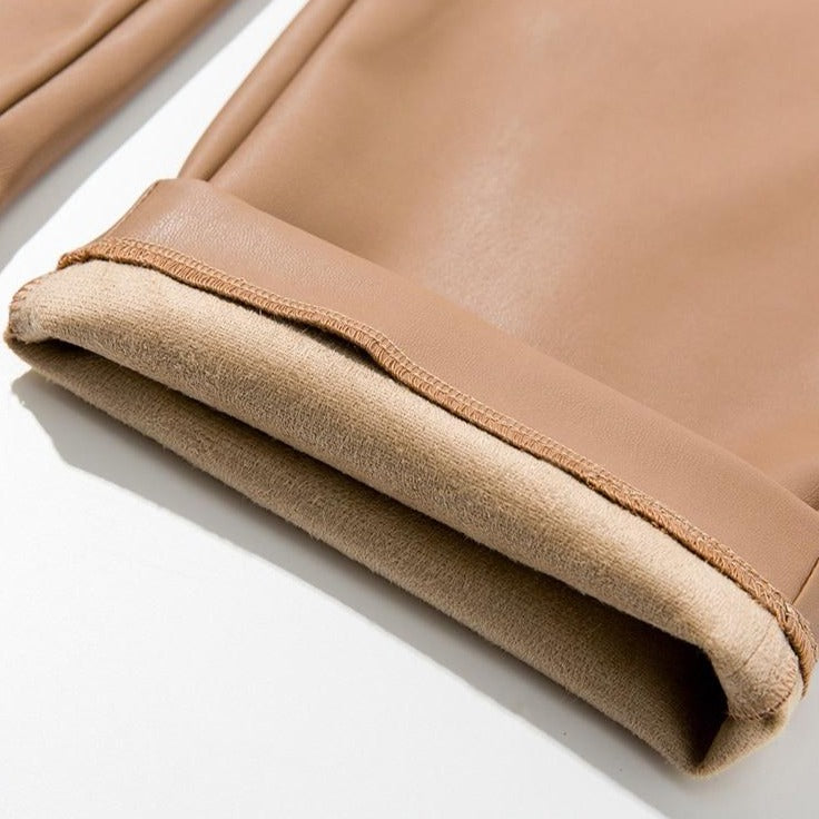 Susan High Waist Leather Pants