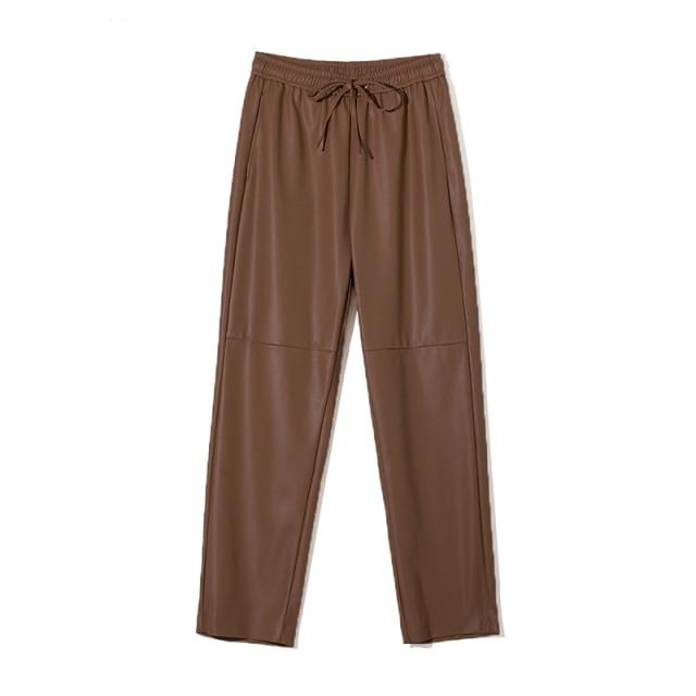 Susan High Waist Leather Pants