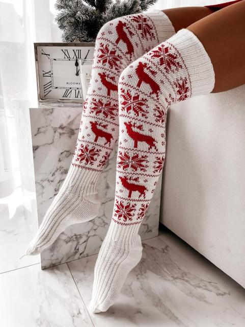Christmas Long Knitted Stockings