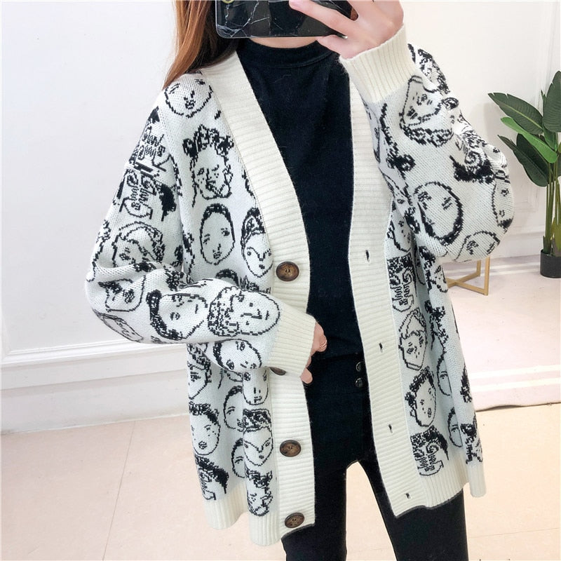 Face Cardigan
