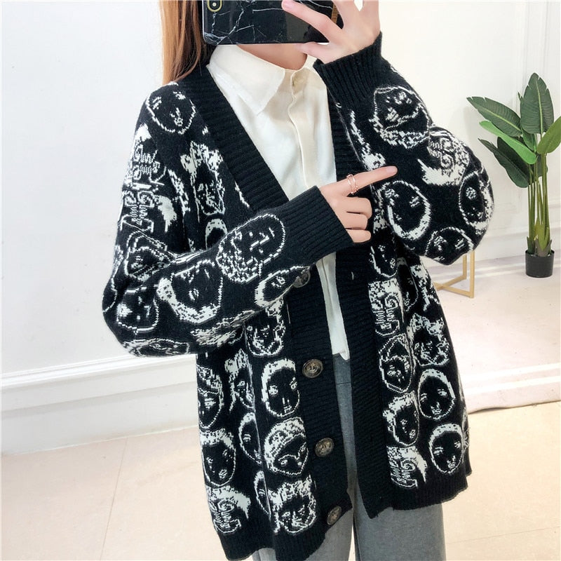 Face Cardigan