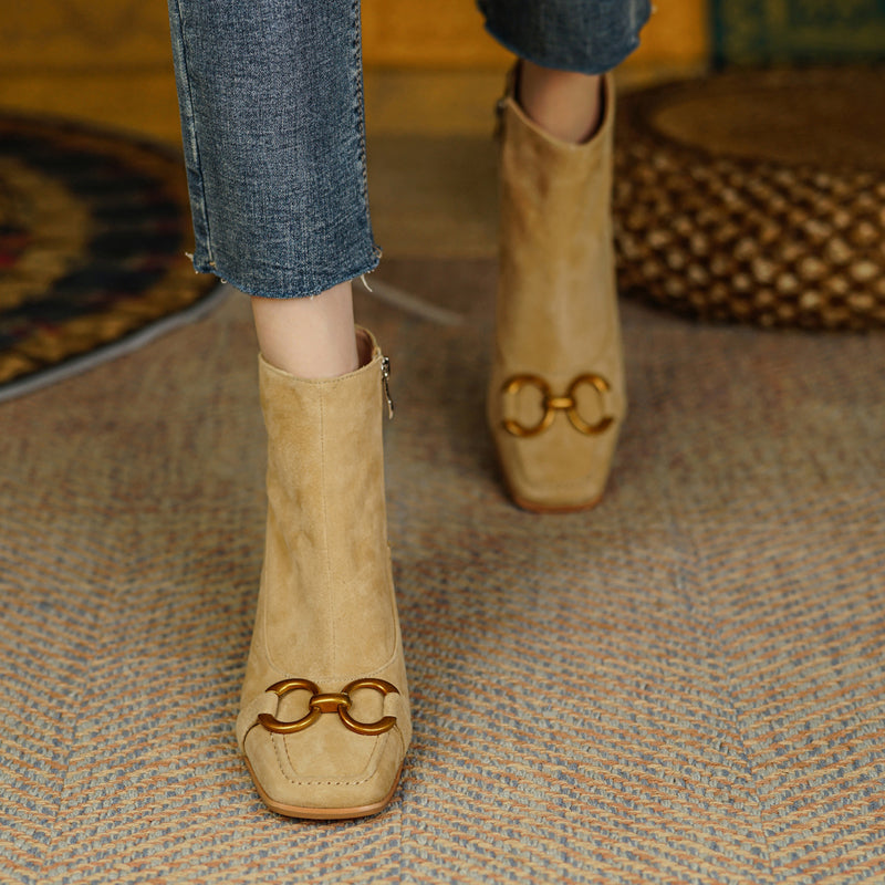 Susan Boots (Cow Suede)