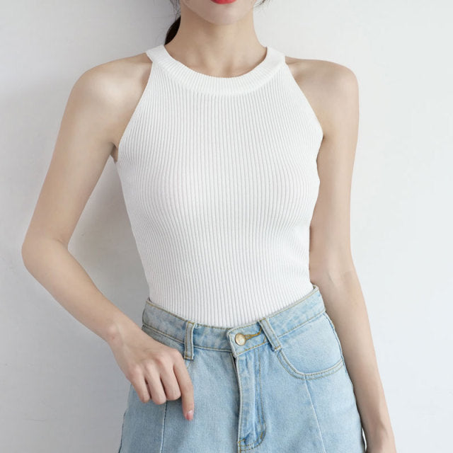 Whitney Knitted Crop Top