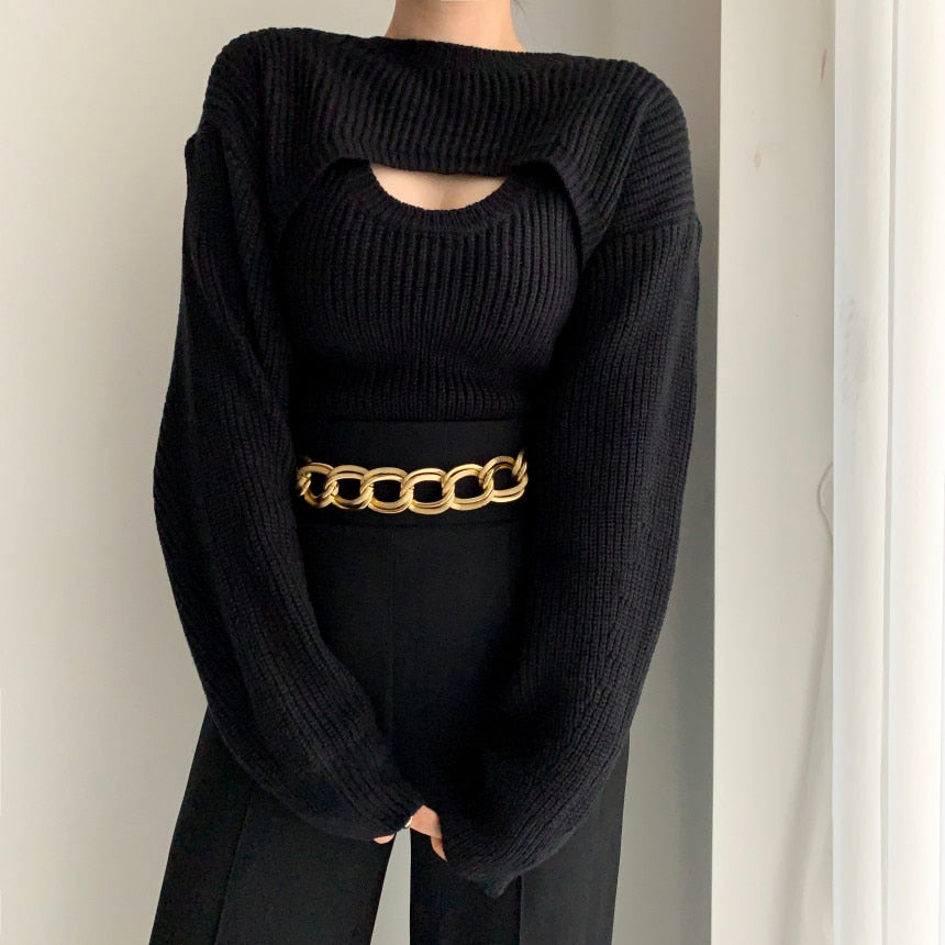Angelina Sweater (top+vest)