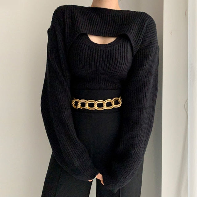 Angelina Sweater (top+vest)