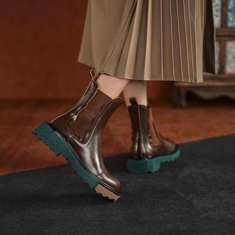 Retro Chelsea Boots (Cow Leather)