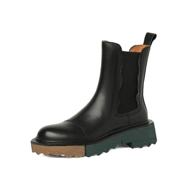 Retro Chelsea Boots (Cow Leather)