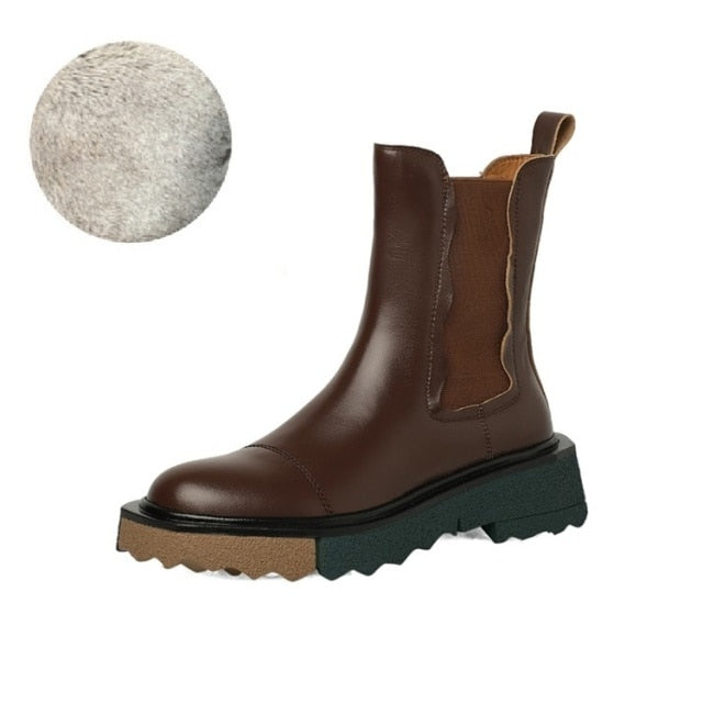 Retro Chelsea Boots (Cow Leather)