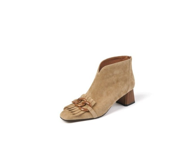 Susan Boots (Natural Suede)