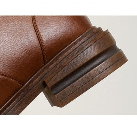 Ginger Leather Boots