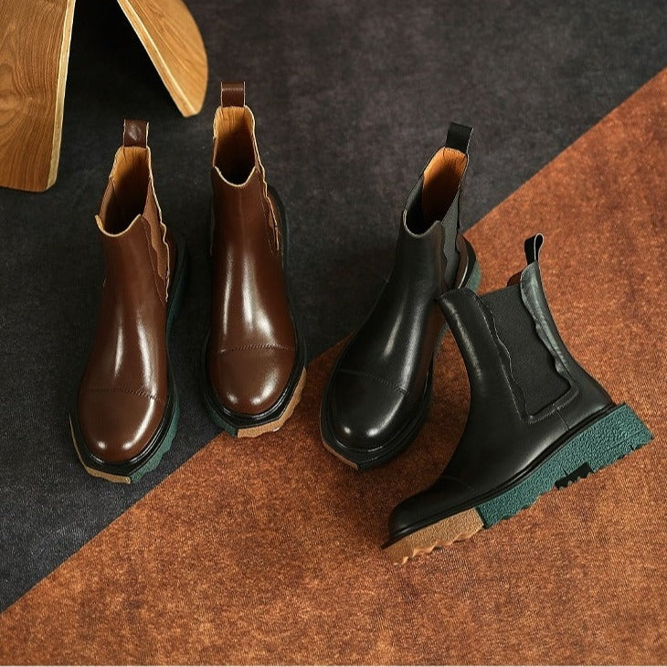 Retro Chelsea Boots (Cow Leather)