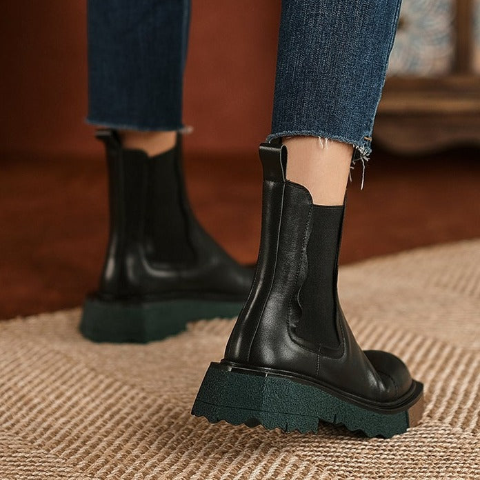 Retro Chelsea Boots (Cow Leather)